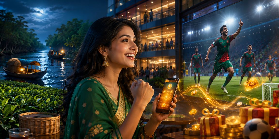 সুন্দরবনের চা বাগানে মোবাইল পেমেন্ট গেমসের দৃশ্য